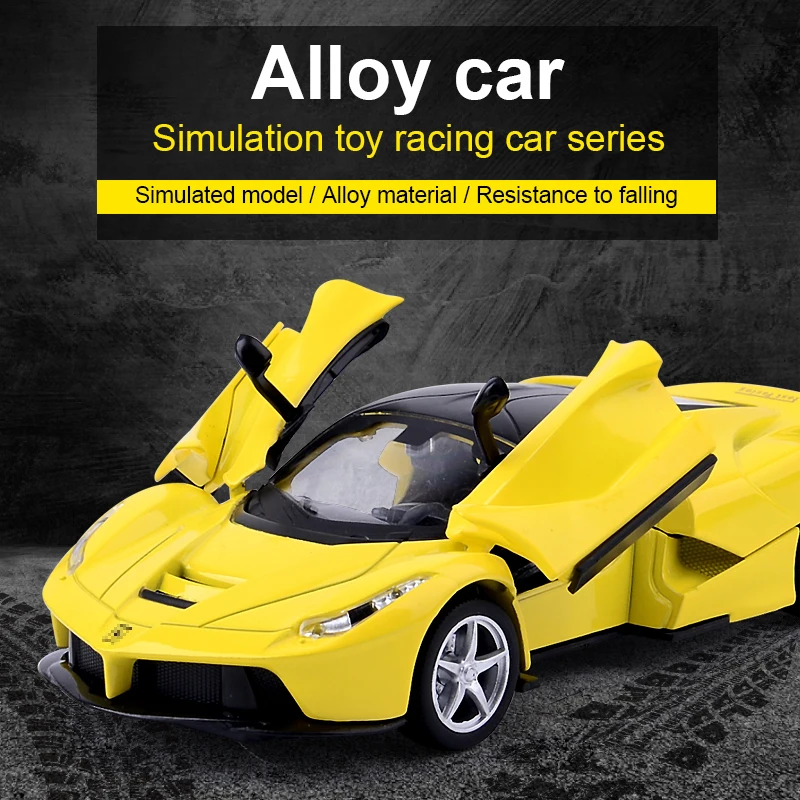 1/28 Ferrarie Diecasts Металлический Игрушечный Автомобиль для детей высокая имитация