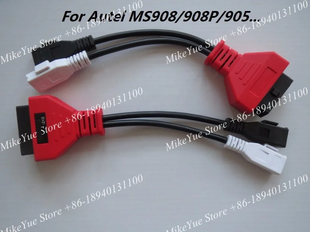 

for Autel For AUDI -2+2 Pins MaxiSys Pro MS906 MS906BT MS906TS MS908S Pro Mini MaxiCOM MK908P OBD I Adapters DLC Connector