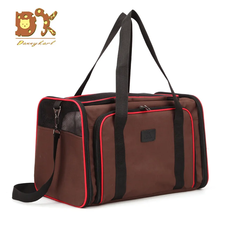 brown DannyKarl дышащая переноска для собак модная сумочка для домашних животных переносная маленькая переноска для кошек для собак уличная дорожная сумка боковые сумки для переноски - Цвет: brown