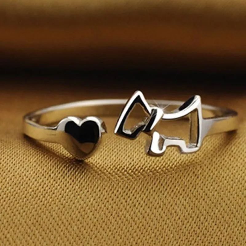 Корейское модное кольцо с серебряным покрытием милое китайское деревянное