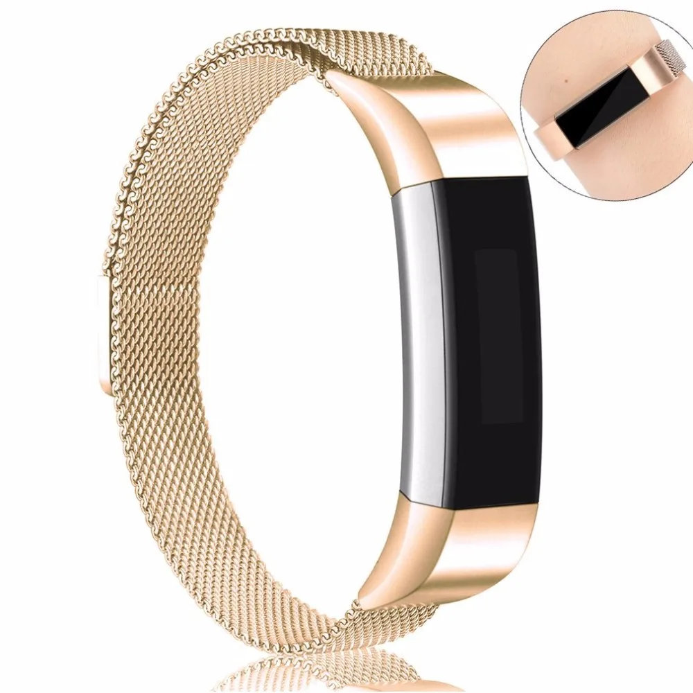Металлические ремешки для Fitbit Alta/Alta HR/Ace Миланская нержавеющая сталь заменяемые