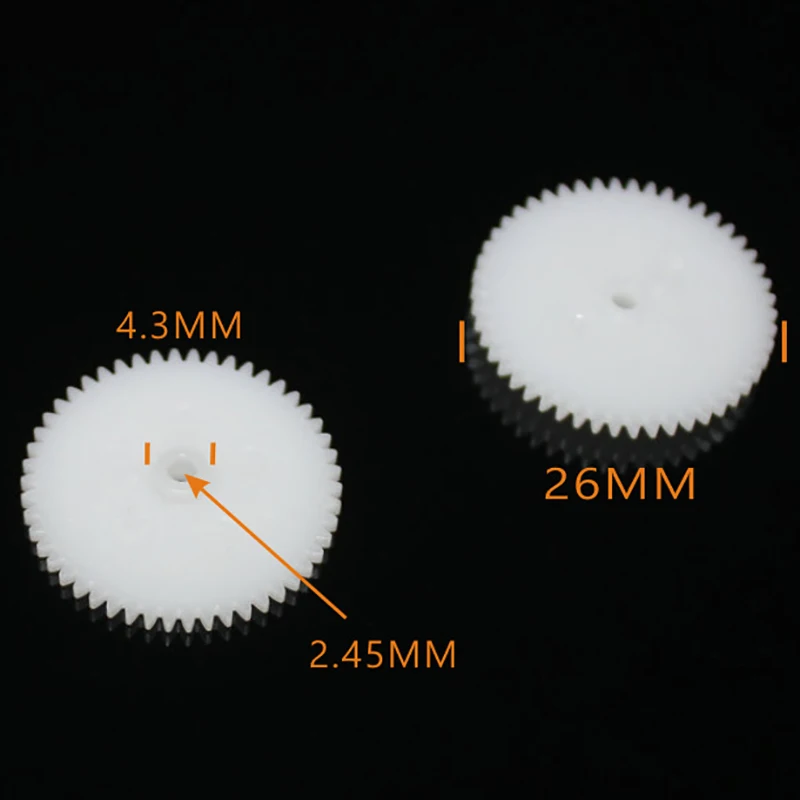 10/100pcs 50tooth/2.5MM hole/plastic motor gear/Reducer gear/yuanmbm/DIY toys/technology model parts/baby toys/502.5A