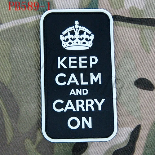 3Д ПВХ пластырь с надписью Keep Calm and Carry on United Kingdom моральный дух | Дом и сад