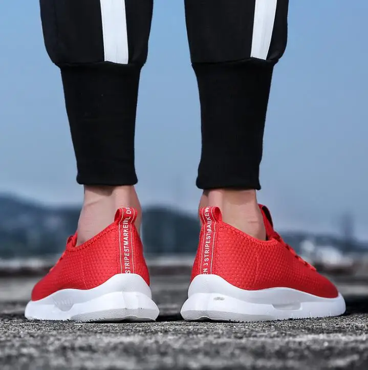 Классические сетчатые дышащие мужские туфли sepatu pria Модные низкие повседневные