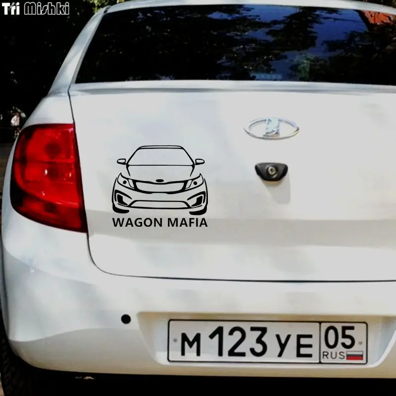 Tri Mishki HZX145 15*17.7см wagon mafia универсал мафия смешная наклейки на авто виниловые