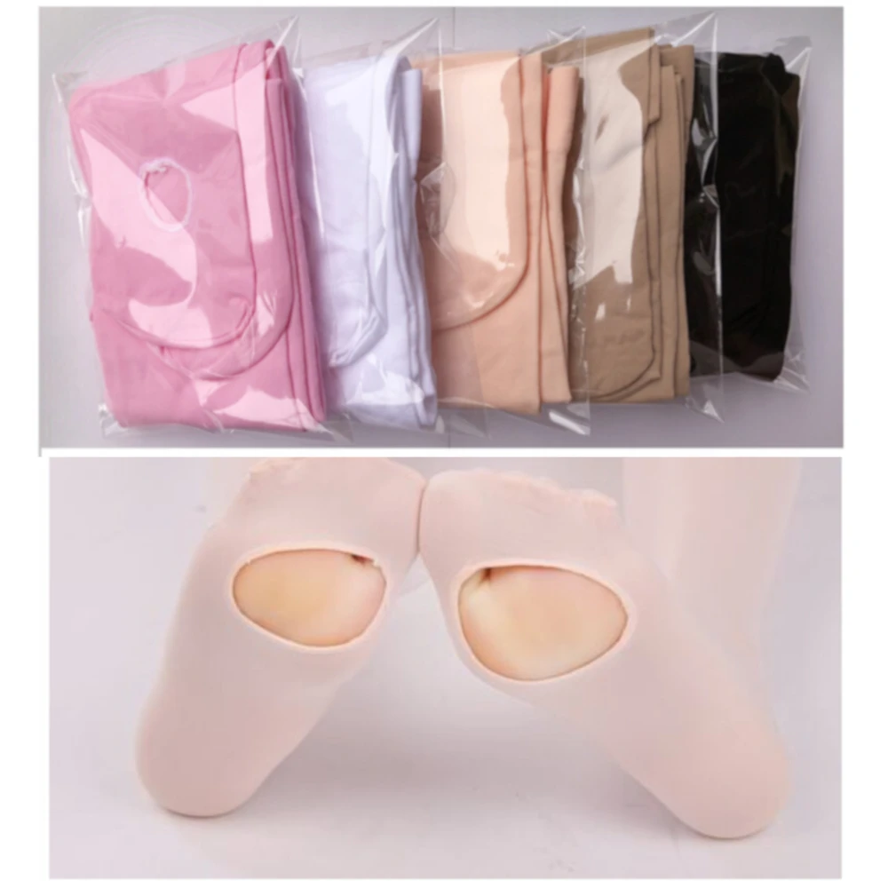 Женские бархатные белые колготки чулки для балета танцев женские мясные розовые