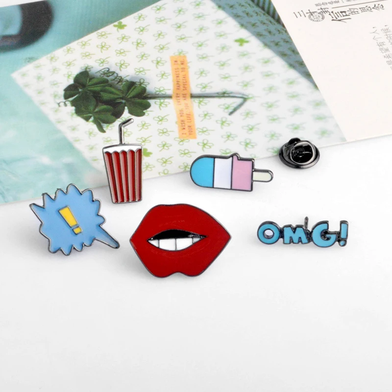 QIHE ювелирные изделия милое пляжное Стиль напиток отделкой в виде красных губ для