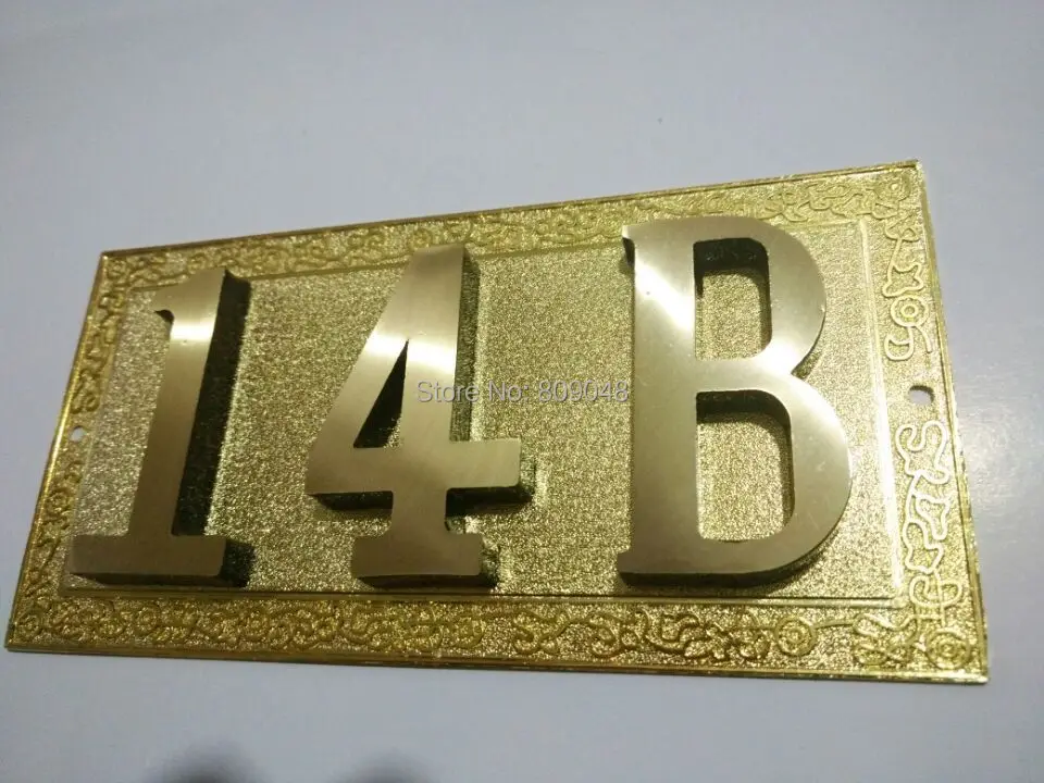 2015new дом номер / в отеле гостевой латунь дверь плита квартира числа | Обустройство