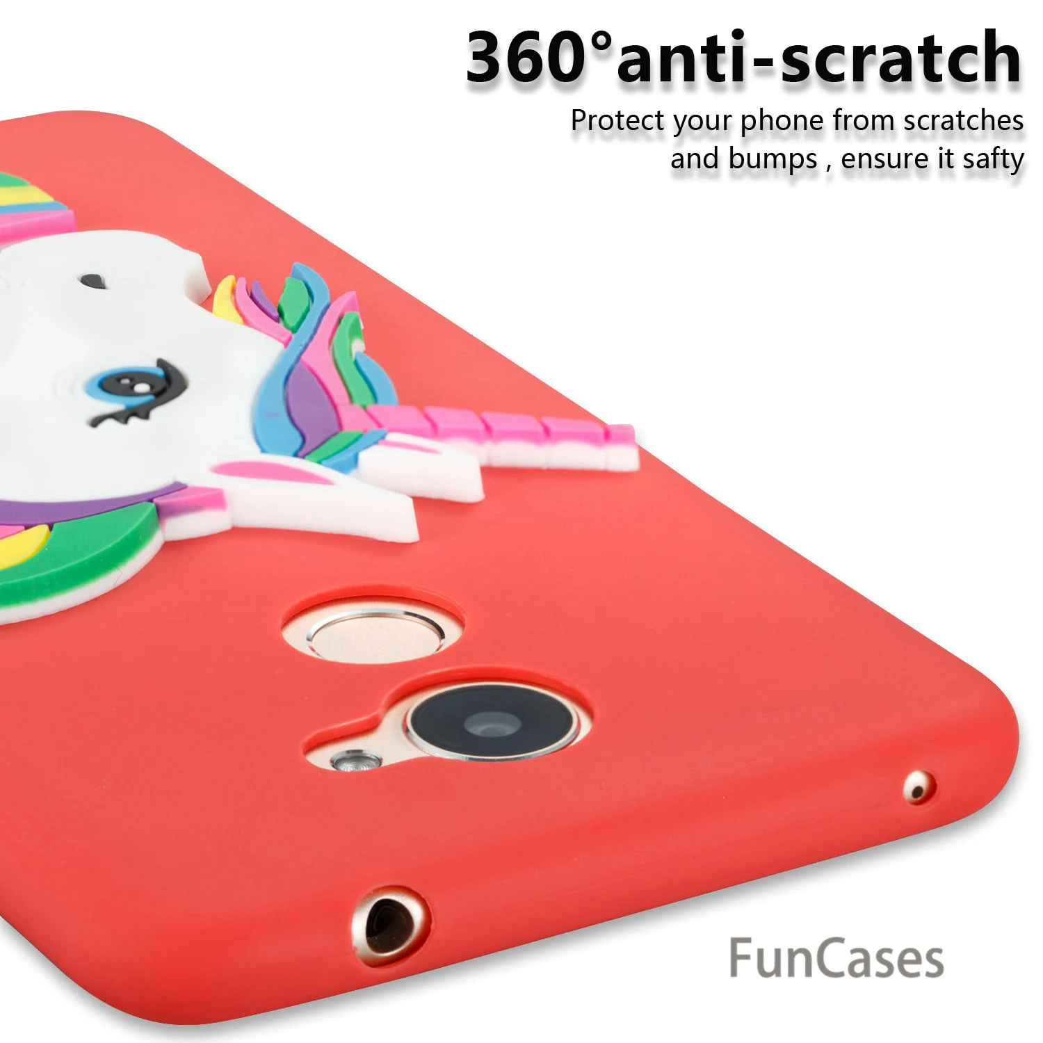 Единорог чехол СПС Coque huawei Enjoy 7 Plus Мягкий силиконовый для телефона Ascend Y7 Prime Y72017 NOVA