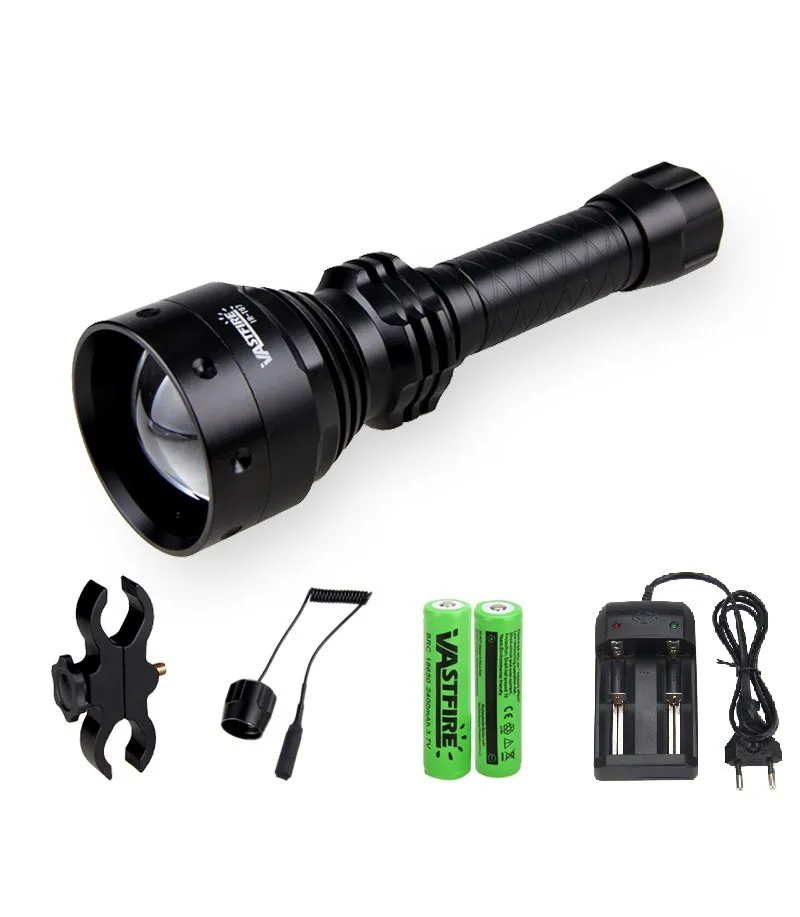 VastFire Zoomable IR 850nm светодиодный охотничий инфракрасный фонарь ночного видения осветитель фонарик для использования с устройством ночного видения - Испускаемый цвет: EU