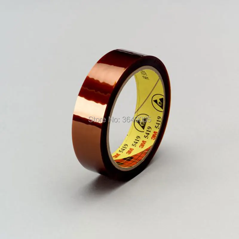 1/2 IN X 36Yard One Roll Die cut 3M Low Static Polyimide Film Tape 5419 Gold Electrical insulation tapes | Дом и сад