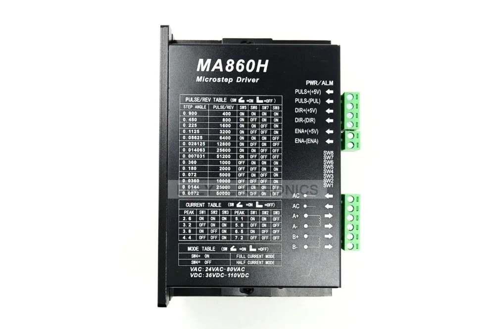 CNC 86 110 Stepper Motor Driver for Nema23/Nema34/Nema42 7.2A/AC18-80V/DC24-120V