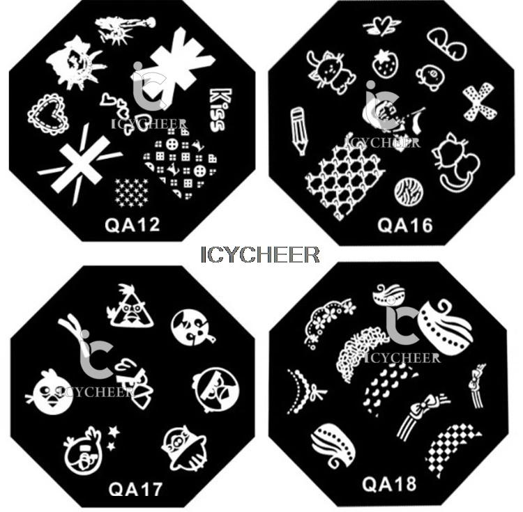 ICYCHEER 25 стилей рисунок для нейл-арта штамп темпленил штамповки пластины салон