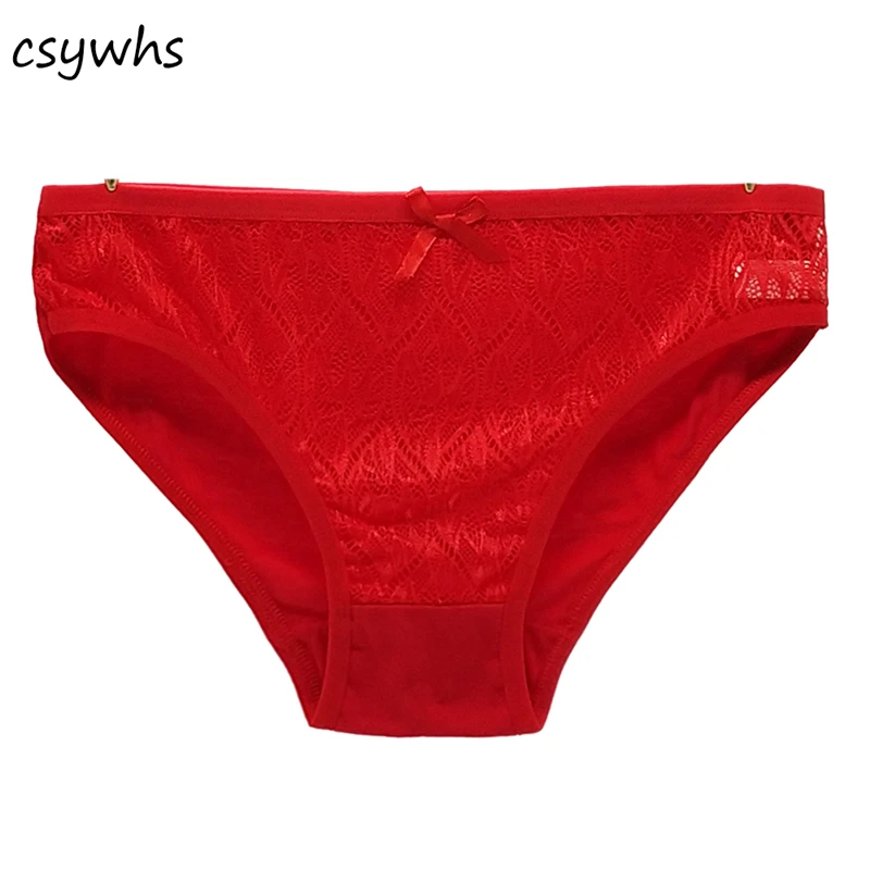 CSYWHS 1 шт. сексуальные трусики женские прозрачные кружевные трусы хлопковое
