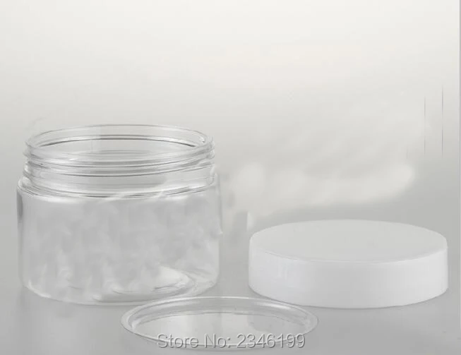 

150G 150ML Plastic Cream Jar, Transparent Plastic Body With PVC Inner Lid, Empty Cosmetics Sample Packing Cream Jar, 20pcs/lot