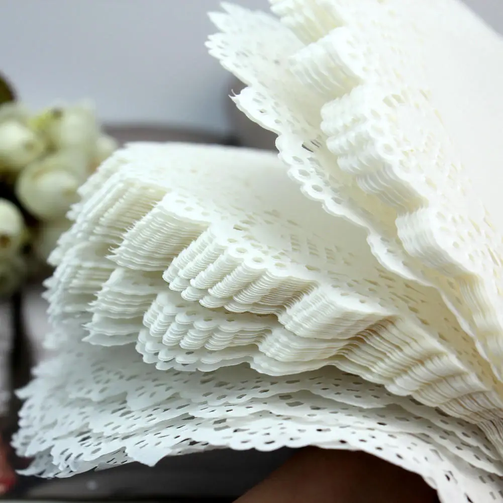 Круглая круглая подставка под кружево 50 шт.|lace paper|drink coasterscraft doilies |