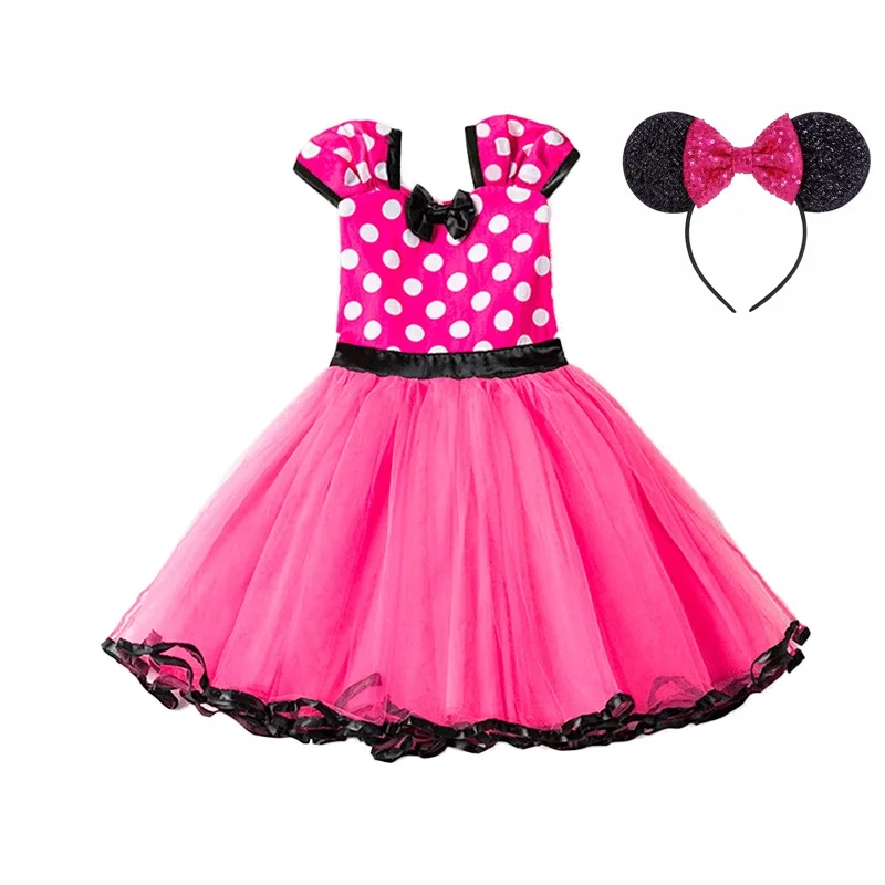 Dress 06 Платье для маленьких девочек с Минни и Микки Маусом; Детский костюм с Минни Маус; детская праздничная одежда для дня рождения; балетная одежда; летние платья принцессы - Цвет: Dress 06