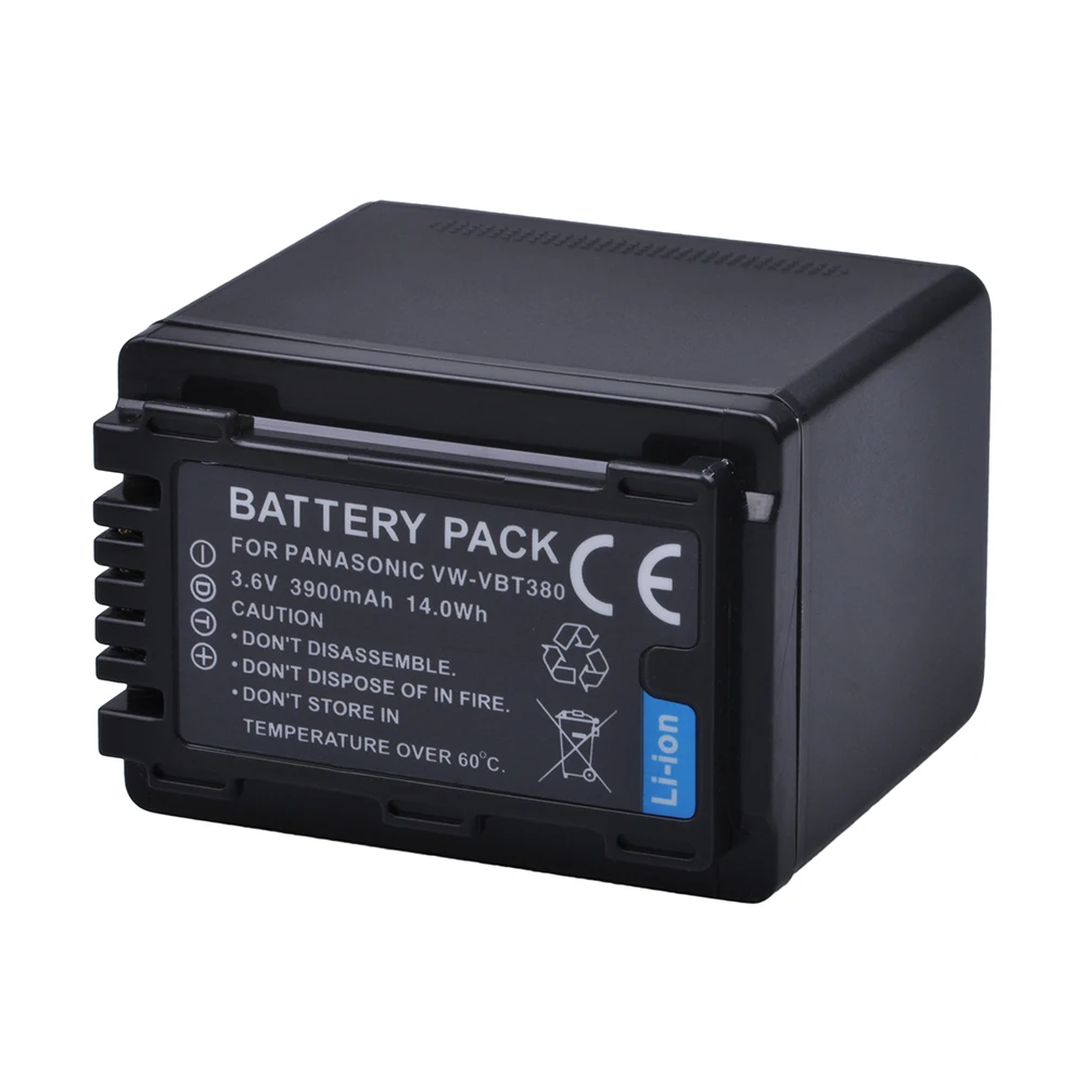 Аккумулятор Tectra 1 шт. 3900 мА/ч для VW VBT380 Panasonic V380 V800 батарея + USB двухканальный