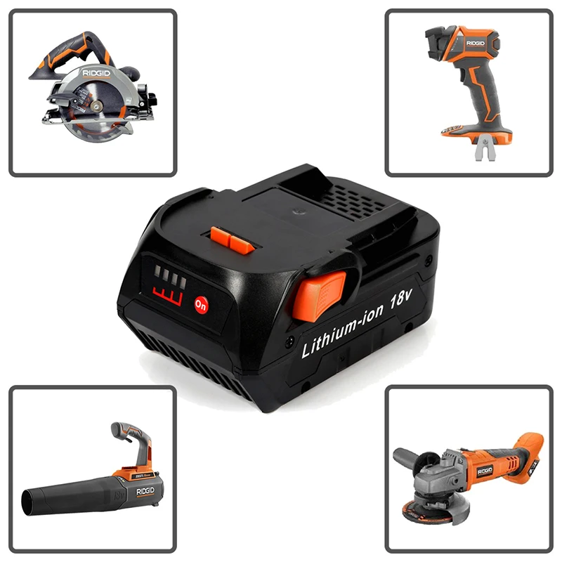 Перезаряжаемые батареи для RIDGID 18 в 5000 мАч 5 Ач литий ионный Сменный аккумулятор