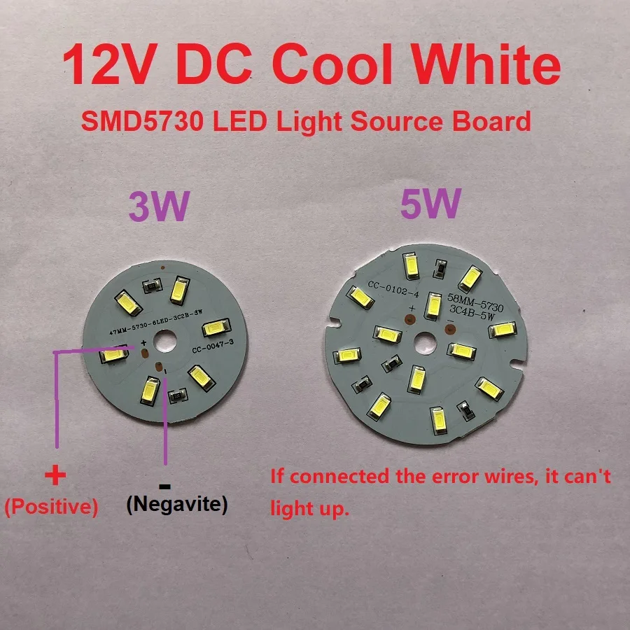 10 шт. чипы SMD5730 для печатной платы 12 В постоянного тока|Светодиодные лампы и