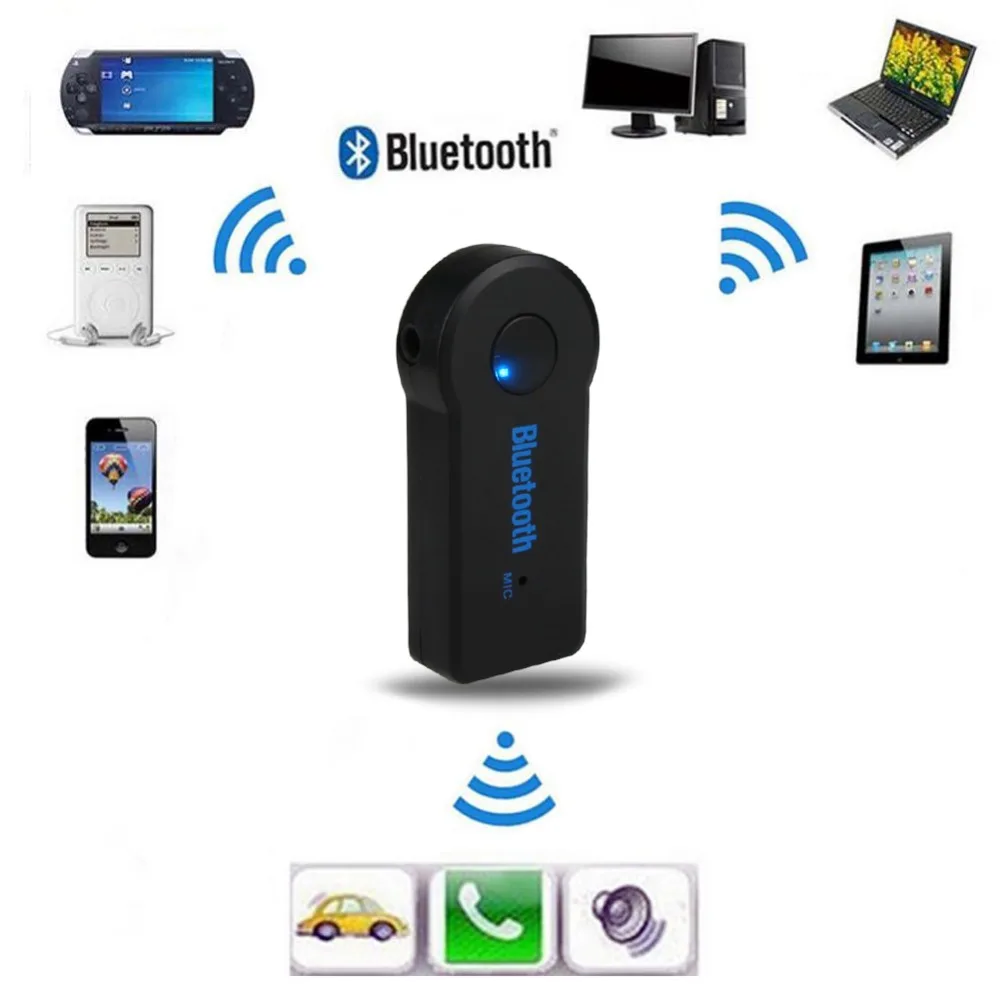 Универсальный комплект беспроводной связи Bluetooth для автомобиля AUX 3 5 мм аудио