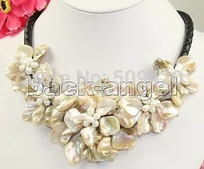 Бесплатная доставка &gt&gt@ + белая перламутровая раковина белый жемчуг Цветок