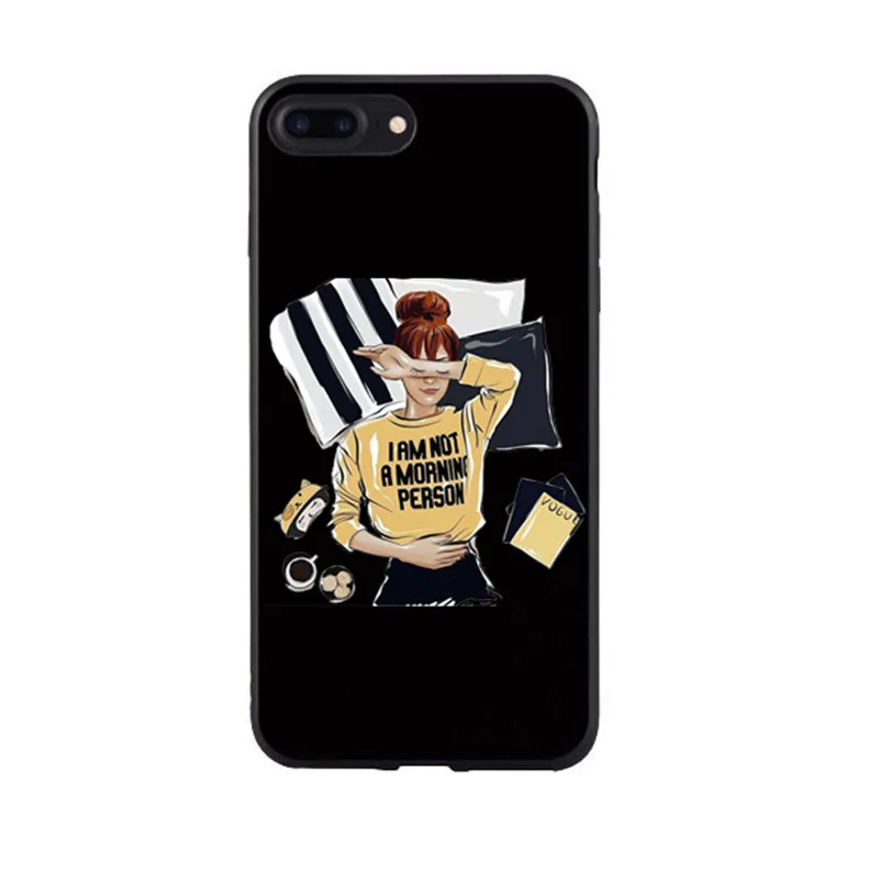TPU Goddess VOGUE Art Princess для девочек, мягкий силиконовый чехол для iPhone 11 11Pro Max X XR XS Max 8 7 6 PLUS 5 - Цвет: TPU
