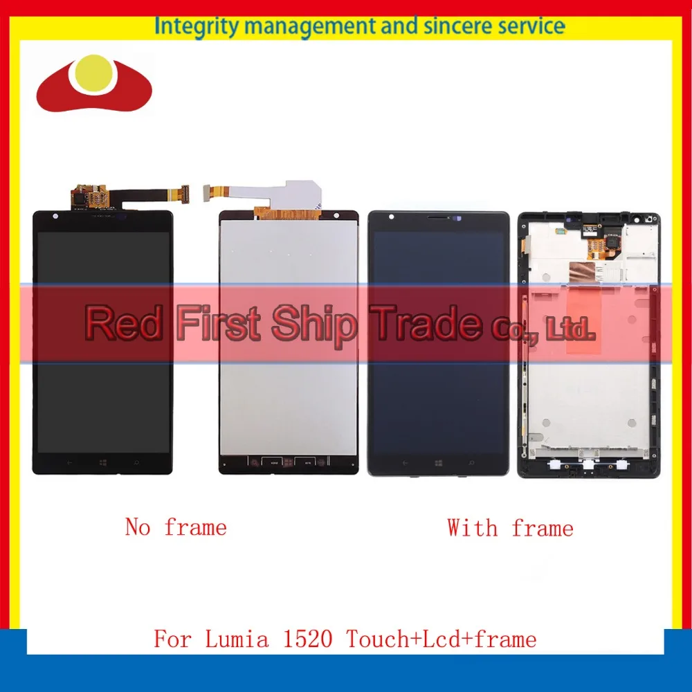 10 шт./лот DHL 6 0 &quotвысокого качества для Nokia Lumia 1520 Полный ЖК дисплей с сенсорным
