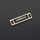 Индивидуальная яркая металлическая табличка с надписью для шитья одежды или обуви 0,6*2,5 см