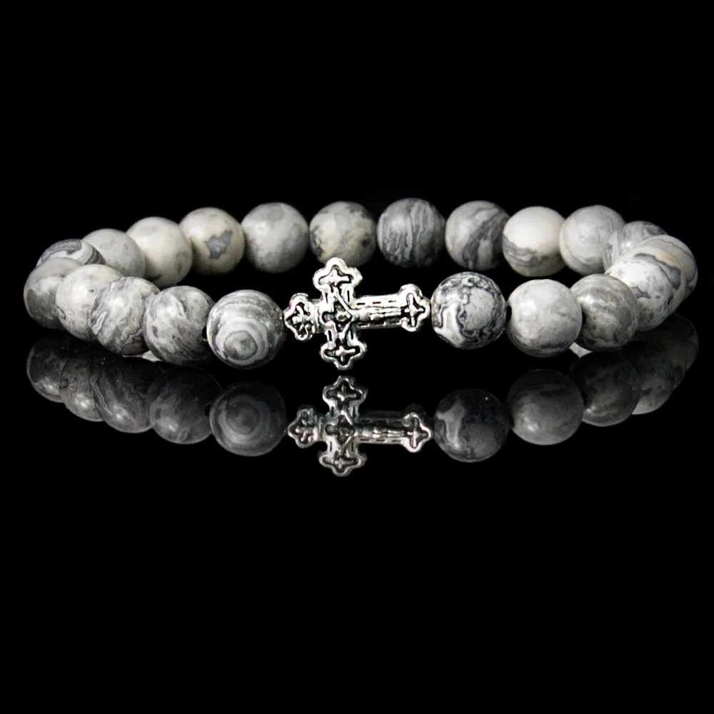 Натуральный тигровый глаз Белый Howlite Лава камень черный оникс Матовый серая