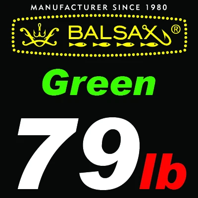Green Balsax Фирменная леска/оплетка, 110y/100 м длиной 8 нитей для пресной и соленой воды; зеленый цвет - Цвет: Green