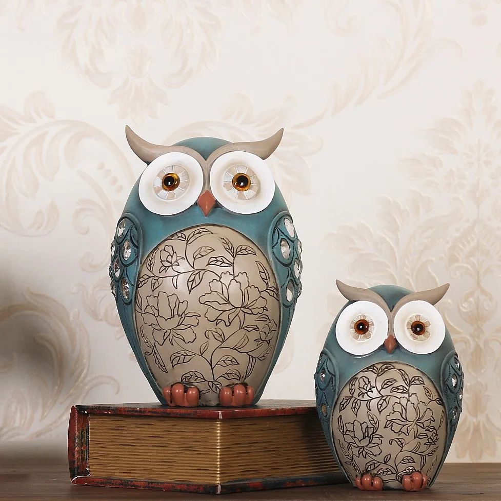 Фото 2pcs Creative Owl Ornaments Figurines Miniatures Resin Decoration Crafts Wedding Gift Desktop Home Accessories Modern Дом и сад 2pcs Creative Owl Ornaments Figurines Miniatures Resin Decoration Crafts Wedding Gift Desktop Home Accessories Modern Дом и сад