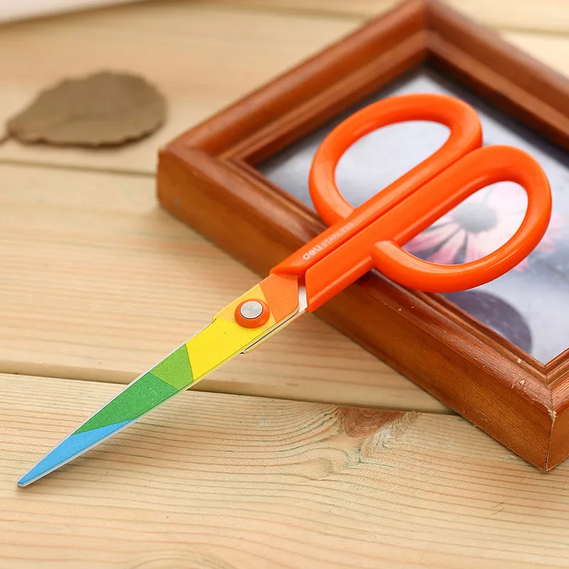 1 шт./лот прочные Цветные Ножницы из нержавеющей стали с принтом для школы