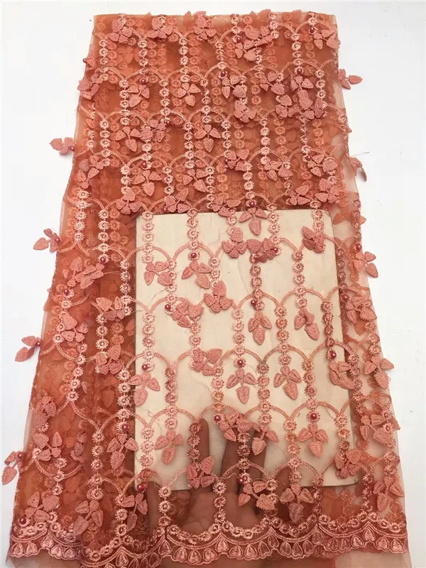 African Lace Fabric 2018 High Quality Beaded Nigerian Fabrics for Wedding Party Embroidered Tulle ffz116 | Дом и сад