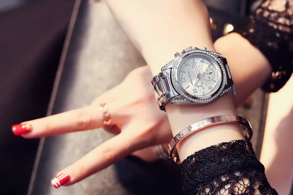 Роскошные Брендовые женские модные часы из розового золота Reloj Mujer, Мужские кварцевые повседневные наручные часы Montre Femme Marque De Lux