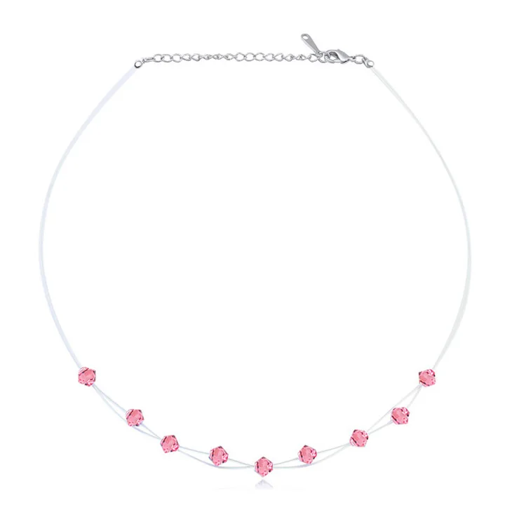 Высокое качество колье чокер с украшением в виде кристаллов от цепь Swarovski бусины