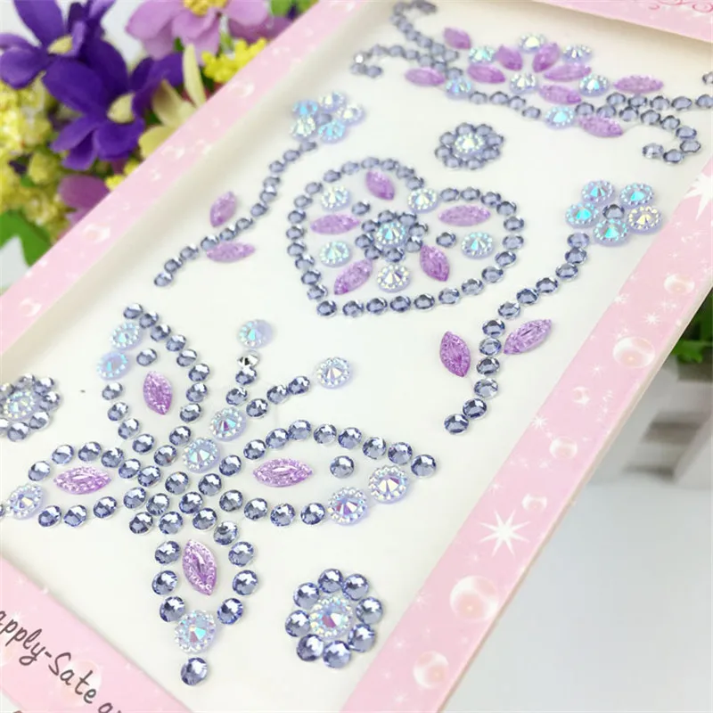 Узор Бабочки стразы для мобильного телефона автомобиля художественный декор