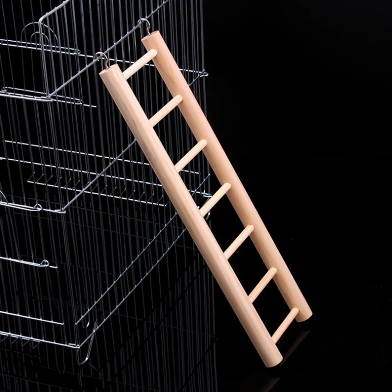 

1Pcs Parrot Bird toy Wooden Ladders Stairs Parrot Bird Climbing Stand to Play and durable Climb toys Bird Cage Accessories