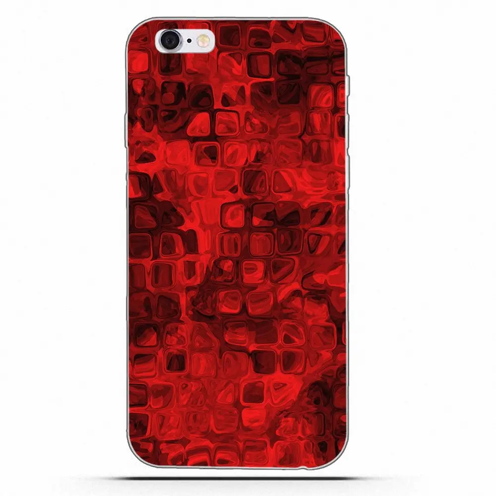Wexoeq Красная деревянная Алмазная мягкая защита экрана для Apple iPhone 4 4S 5 5C 5S SE 6 6S 7 8 Plus