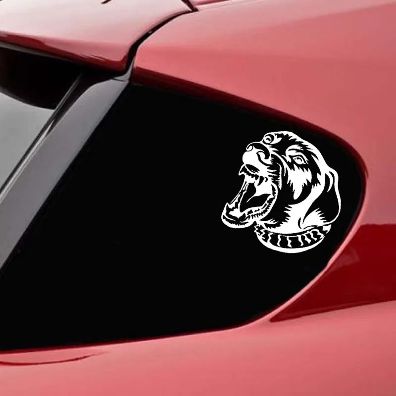 

YJZT 16CM*16.4CM The Fierce Dog Car Vinyl Sticker Decals Black/Silver C10-00495
