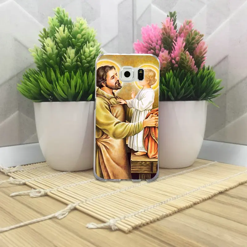 Soft TPU Phone Cases for Samsung Galaxy S3 S4 S5 Mini S6 S7 S8 S9 S10 Edge Plus Lite Note 5 8 9 Virgin Mary Christian Christmas | Мобильные