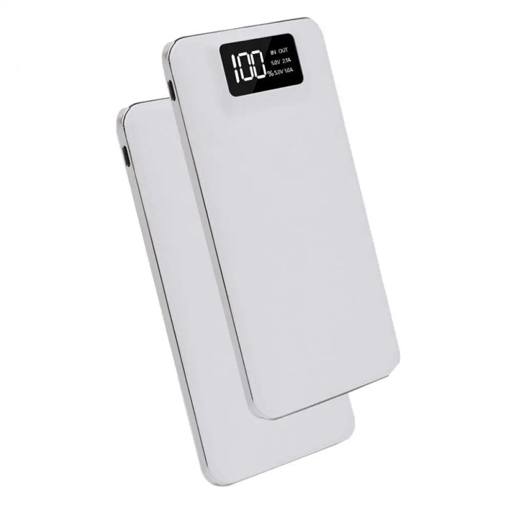 20000 мАч Внешний внешний быстрый переносной аккумулятор USB FlashlightDual Power Charger Powerbank