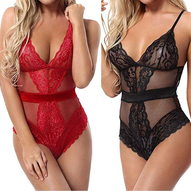 Сексуальная Перспектива Кружева Babydoll нижнее белье женские эротические сиамские