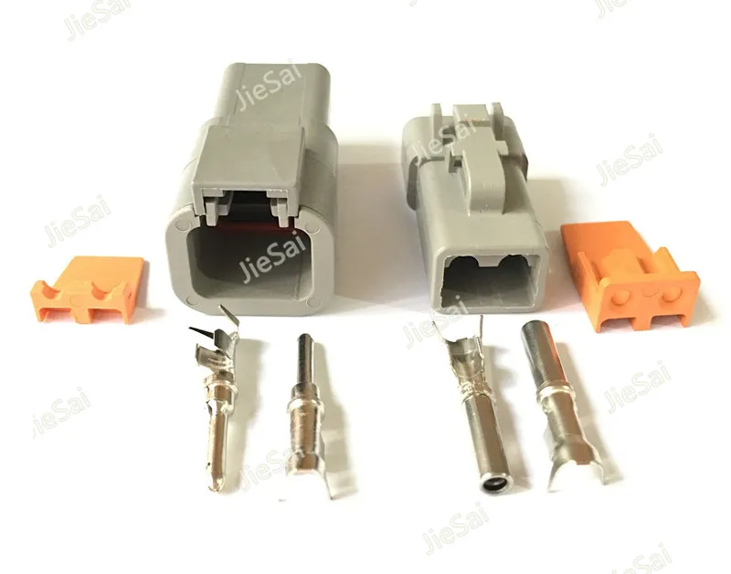 2 Pin DTP06 2S DTP04 2P мужские и женские печатные платы с прямым отводом тепла (DTP серии