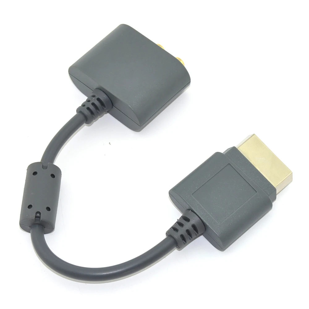 10 шт. золотистый переходник для аудиоадаптера RCA xbox 360 все версии адаптера HD AV