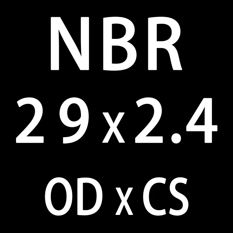 20 шт./лот резиновым кольцом черный NBR уплотнительное кольцо 2,4 мм Толщина OD21/22/23/24/25/26/27/28/29/30 мм-хомут с круглым воротником для мальчиков и девочек уплотнение шайба - Цвет: OD29mm