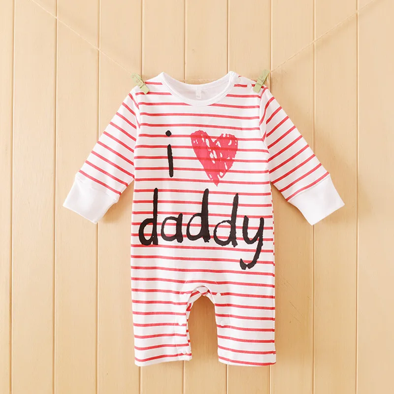 Милый для малышей с надписью I Love Mummy (Я люблю мамочку костюм рисунком &quotПисьма