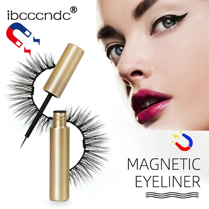 New Black Magnetic Eyeliner Liquid ibcccndc Waterproof Sweat-proof Fast Drying Lasting Cosmetic 0625#30 |