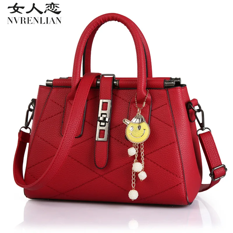 Nvrenlian Для женщин Сумка Кожа PU Tote брендовая дамская сумочка женская Вечерние сумки