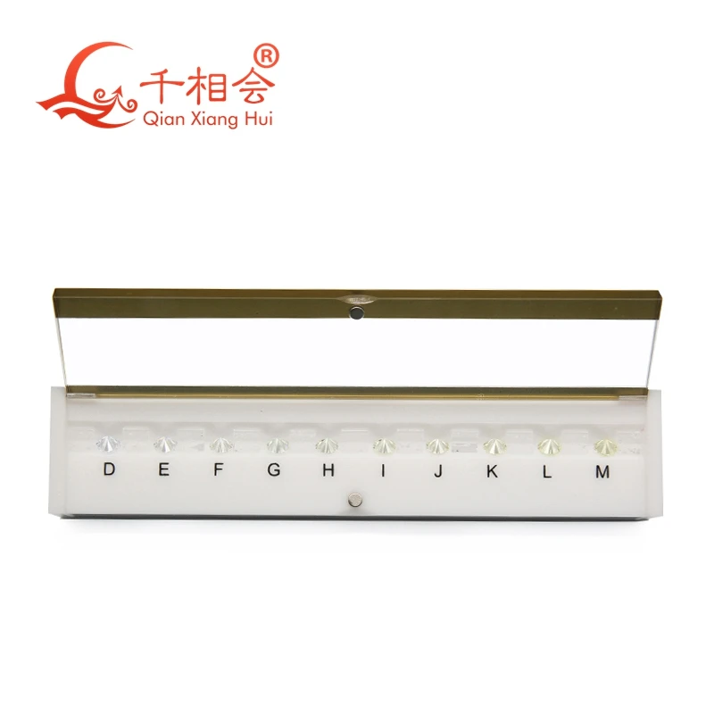 

D To M white diamond Color grade round shape with laser letter Cubic Zirconia master stone Tester Tools